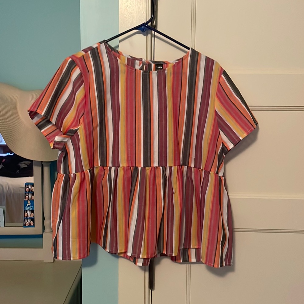 SHEIN top, slightly cropped on me, never worn